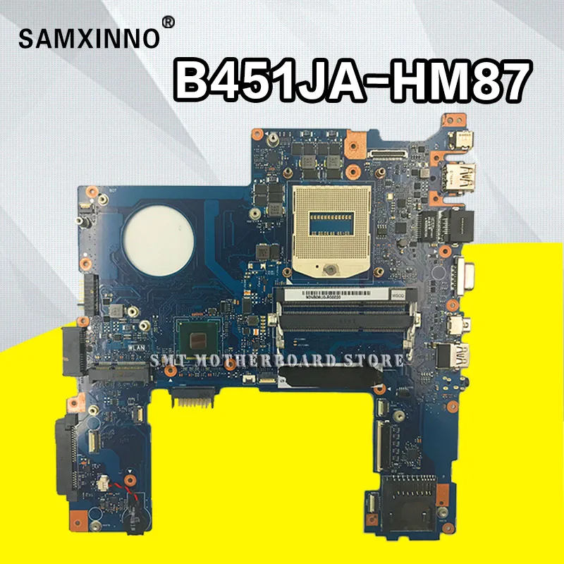 Материнская плата B451JA для For Asus B451J материнская ноутбука Intel SR17D HM87 DDR3L 100% полностью