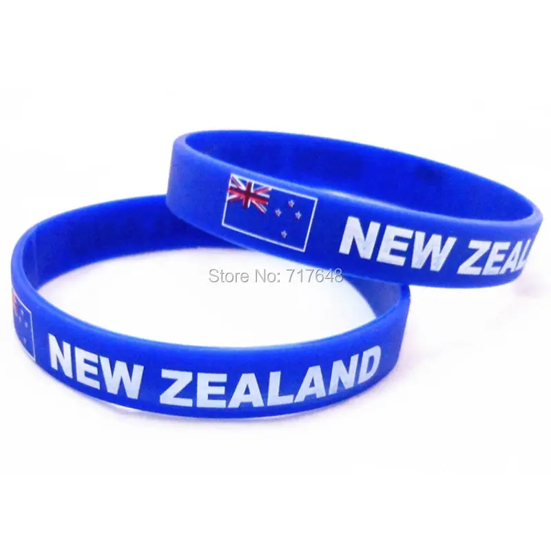 100pcs New Zealand wristband silicone bracelets free shipping by FEDEX