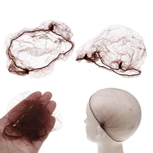 50/100 шт. волосы сетки Невидимый эластичным краем сетки укладки волос сетку мягкая линия для Танцы спортивные сетка для волос парики ткачество Кофе