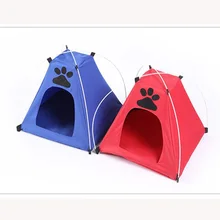 Fashion Pets Cage Bed Oxford Cloth Puppy Tent Creative Pet Dog Nest Washable Lovely Cradle Warm Pet Cat Supplies 1PC Breathable