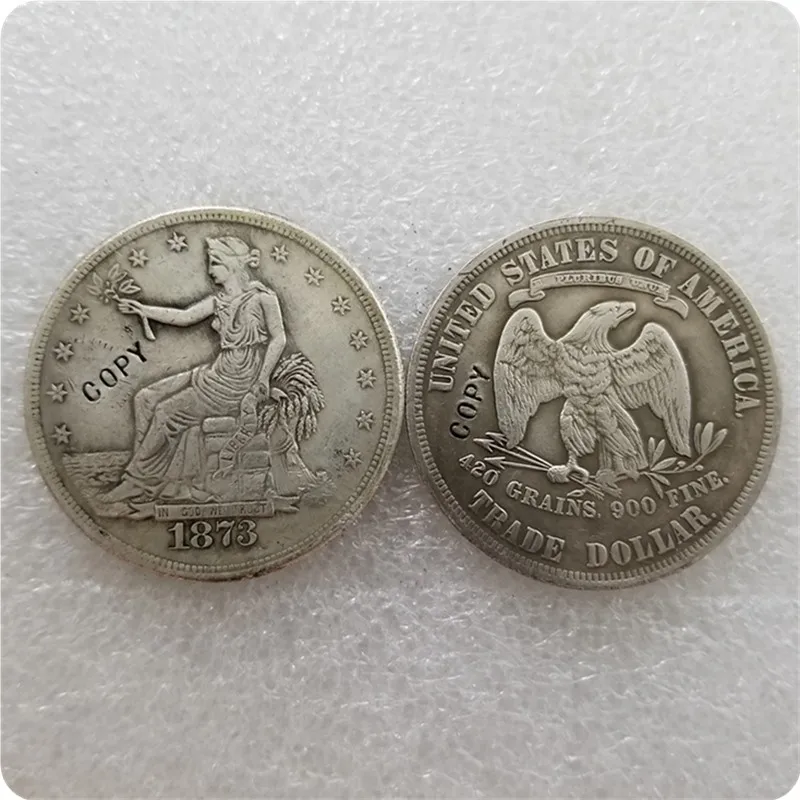 Старинное серебро США (1873 1885) Торговля Искусственными монетами памятные монеты