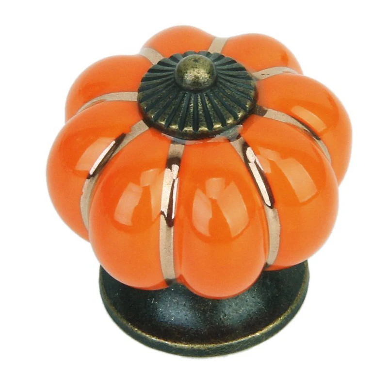 

DSHA New Hot Cute Drawer Pull Knob Cabinet Door Handle Knob - Orange