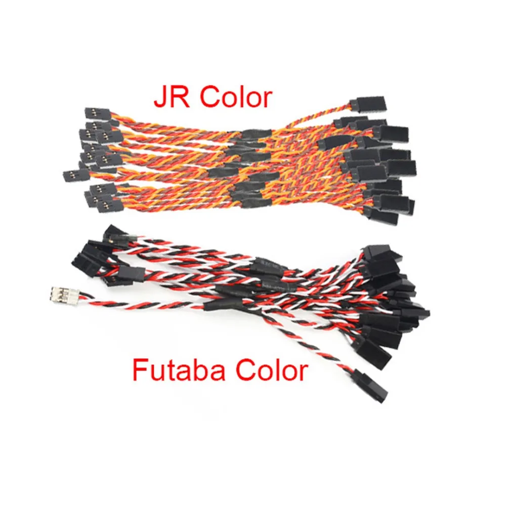 10 Pieces Heavy Duty 22/22AWG Servo Twisted Wire Y cable Length 15cm