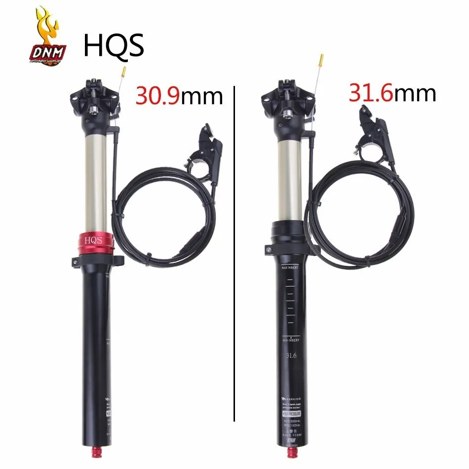 

DNM Wire Remote Control Bike Seatpost Lift Seat Post 30.9/31.6 MM Air Pressure Adjustment Seatpost Suitable for MTB DH FR AM XC