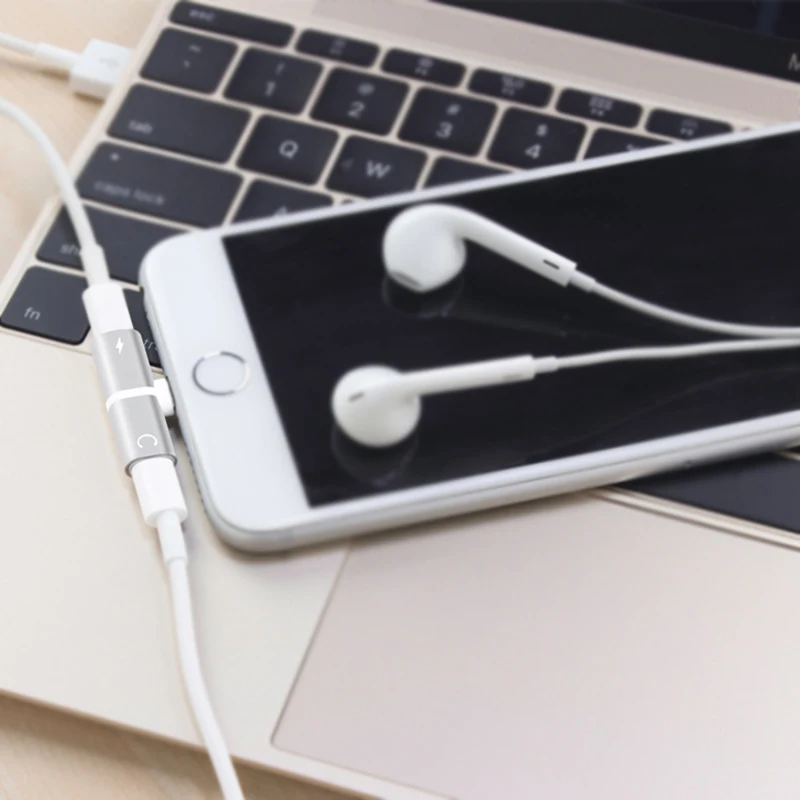 GARAS Adapter For Headphone charging/data transmit/Audio 3in1 Headphone Adapter For iphone 7 8 x xr xs max Earphone Adapter