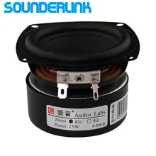 2 шт. в партии Sounderlink Audio Labs 3 ''25 Вт сабвуфер низкочастотный динамик с басами Среднечастотный динамик 3 дюйма 30 Вт громкоговоритель DIy