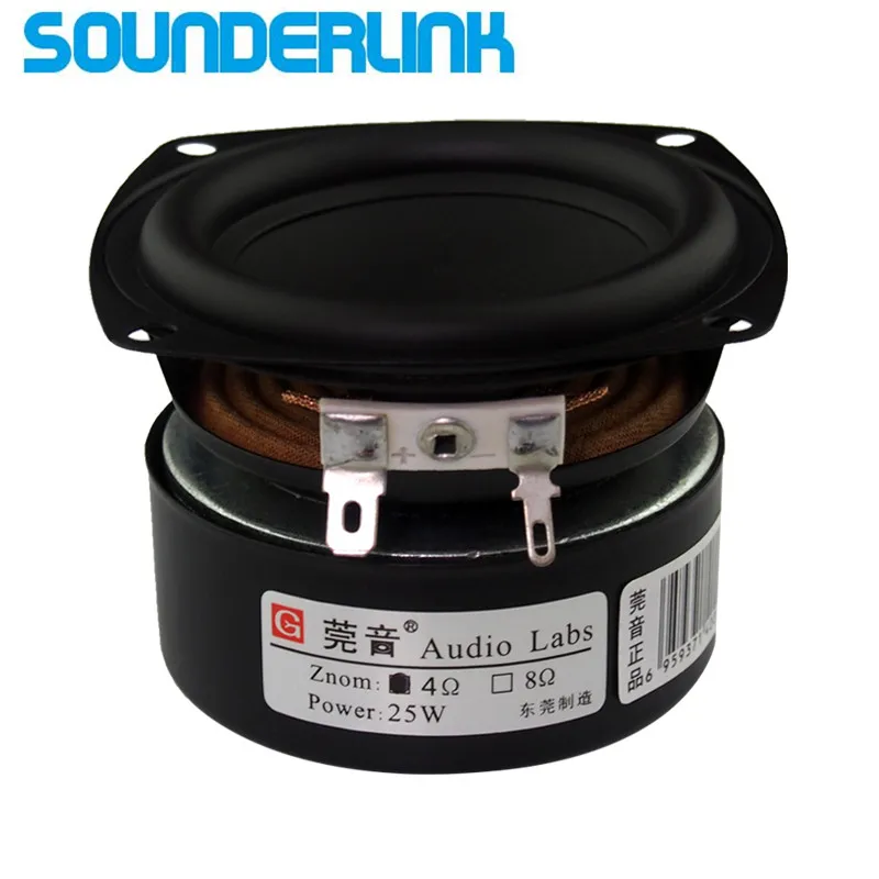 2 piezas por lote Sounderlink Audio Labs 3 ''25 W subwoofer graves midrange altavoz controlador 3 pulgadas 30 W altavoz DIy 2 piezas por lote Sounderlink Audio Labs 3 ''25 W subwoofer graves midrange altavoz controlador 3 pulgadas 30 W altavoz DIy