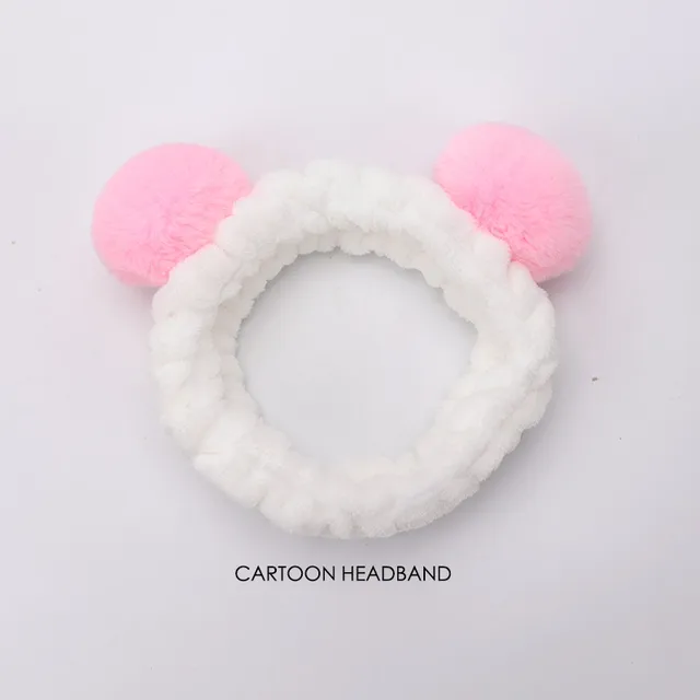 58 Styles Hair Bands for Women and Girls Makeup Mask Stretch Hair Band Cat Rabbit Ears Headdress Cartoon Hair Accessories A185-25