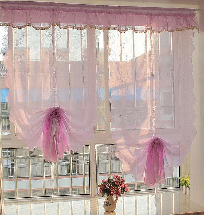 Online get cheap roze paars kant gordijnen aliexpress.com ... Roze woonkamer gordijnen