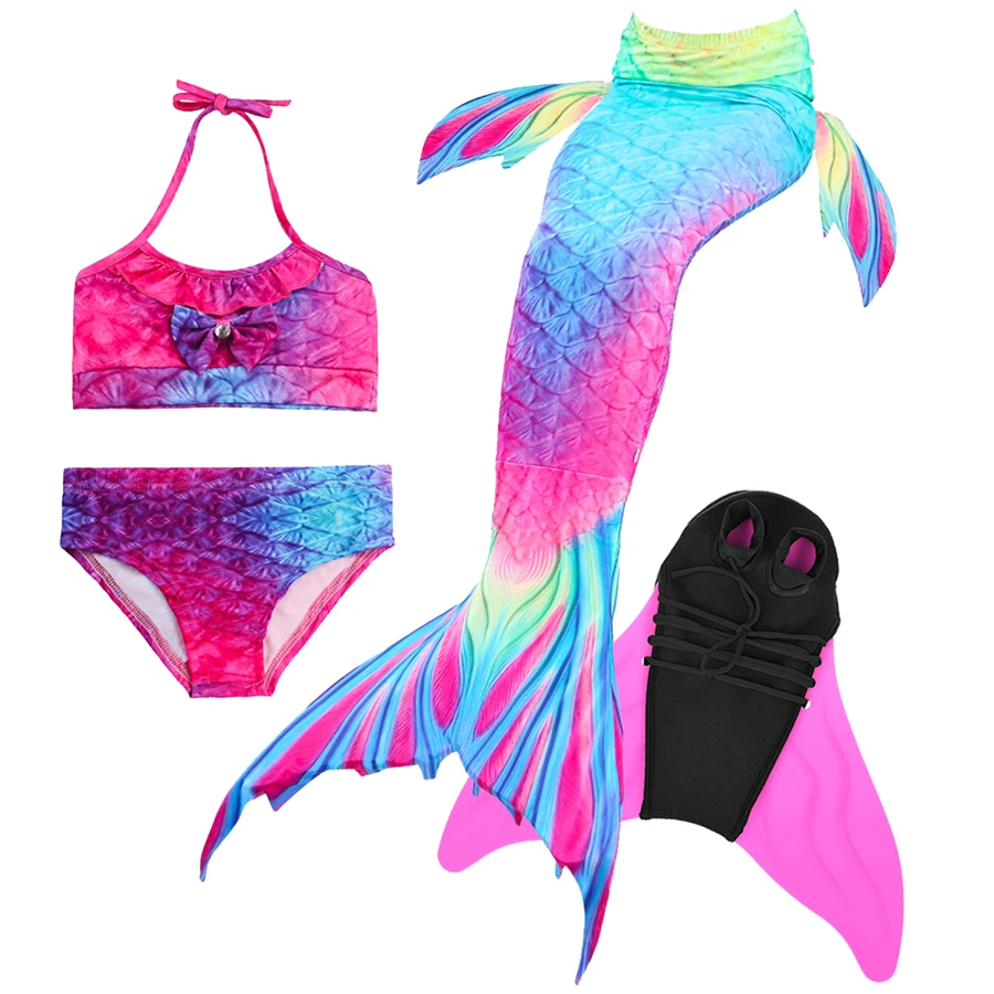 Girls Mermaid Tail with Swimming Flipper Swimable Mermaid Tail Swimable Monofin Bikini Swimwear Children Swimsuit Diving Fins Girls Mermaid Tail with Swimming Flipper Swimable Mermaid Tail Swimable Monofin Bikini Swimwear Children Swimsuit Diving Fins