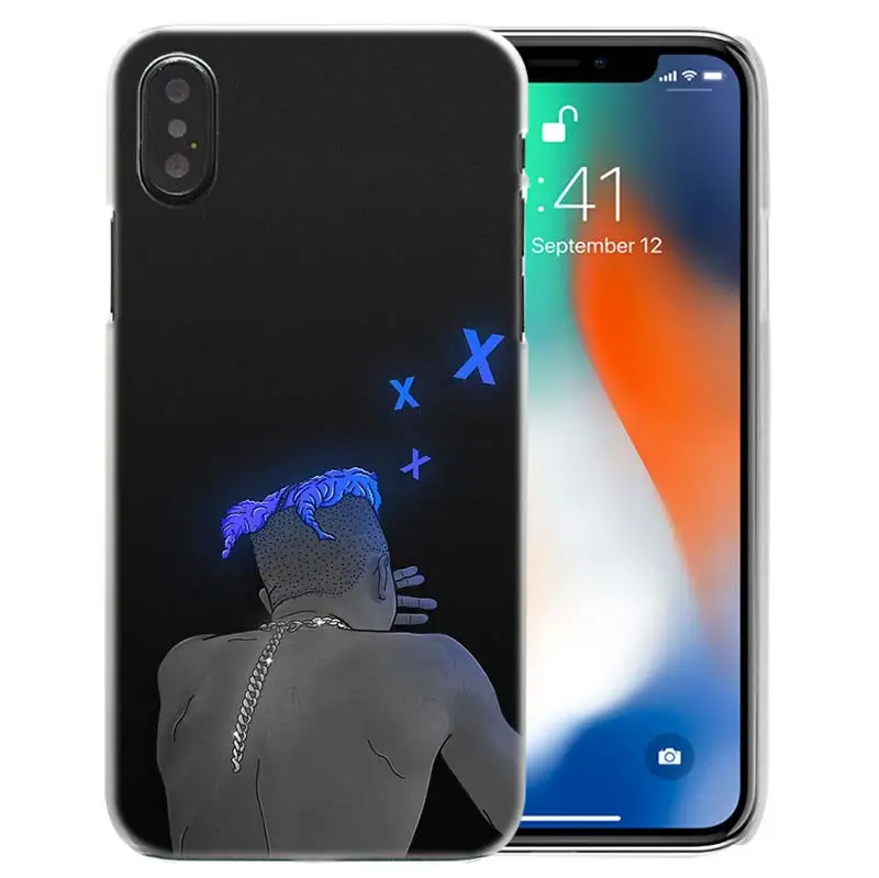 Чехол для iPhone XS Max XR X 10 7 7S 8 6 6S Plus 5S SE 5 4S 4 5C 11 Pro пластиковый жесткий компьютер Coque чехол для телефона Rap Singer XXXTentacion - Цвет: 03