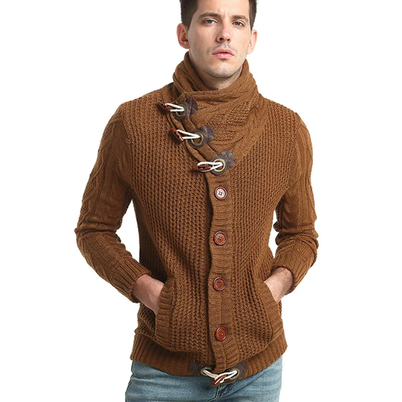 Autumn Winter Fashion Casual Cardigan Sweater Coat Mens