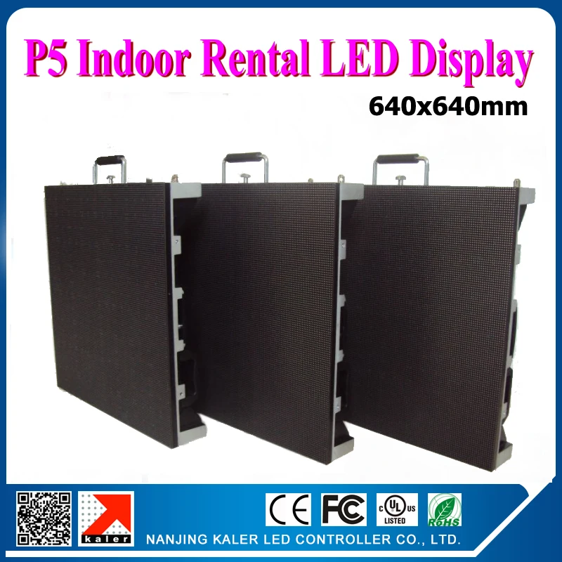 

TEEHO Indoor rental led video wall P5 small 5mm picth high performance led display cabinet die-cast aluminum 0.64x0.64m 1/16scan