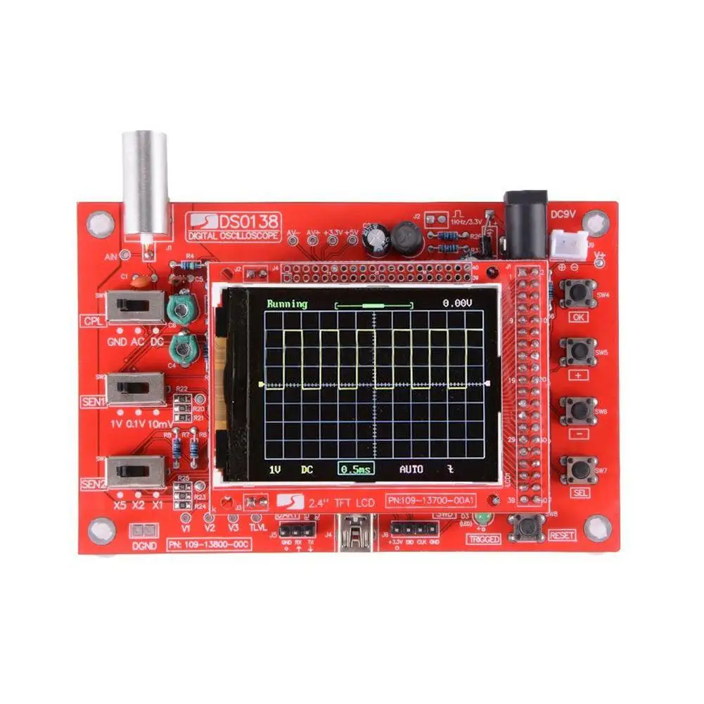 EastVita DSO138 2,4 "TFT ЖК-дисплей цифровой осциллограф Тесты 1msps 200 кГц пропускная способность с зонд r20