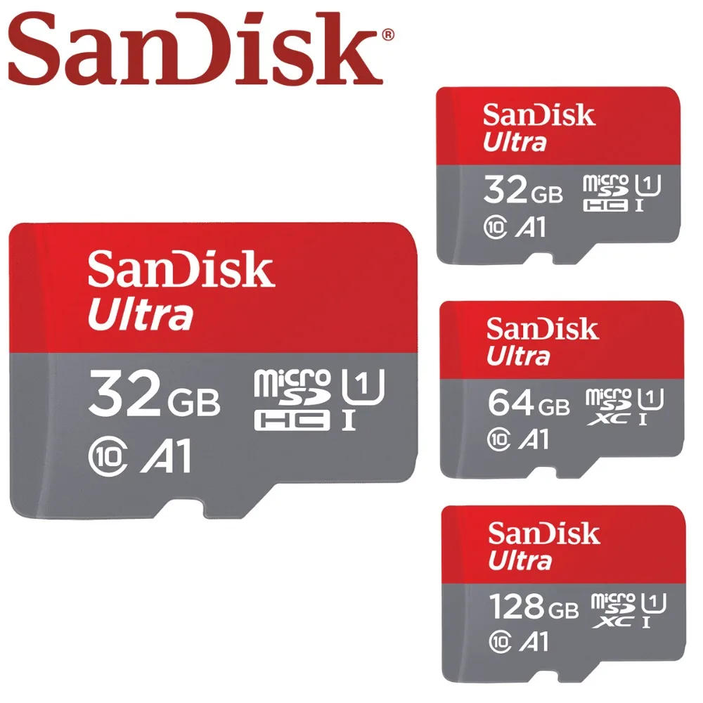 Дешевый Карта памяти SanDisk A1 128 GB 100 МБ с. micro SD карта 32 gb class 10 SDXC 64 gb Ultra SDHC 32 gb 16 gb UHS I карта памяти TF для камеры