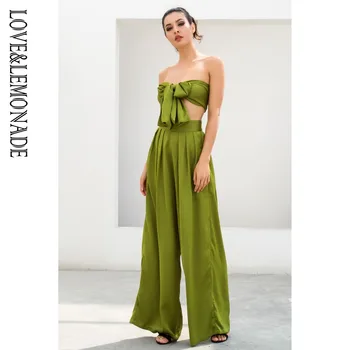 

LOVE&LEMONADE Green High Waist Bell Two-Pieces Set LM6473