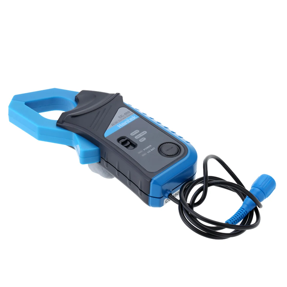 Hantek CC-650 AC/DC токовые клещи 400 Гц полоса пропускания 20мА до 650A DC с BNC разъемом