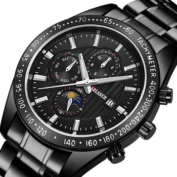 

VAVA VOOM Creative Men's Watches Luxury Men's Quartz Wrist Watch Sport Waterproof Stainless Steel Strap Calendar Display Clock