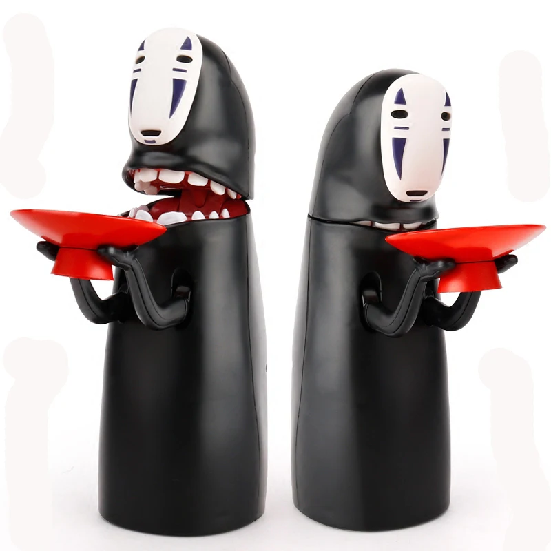  Faceless Man Money Box Ghost Figure Eat Coin Cartoon No-face Electric Piggy Bank Children Deposit S