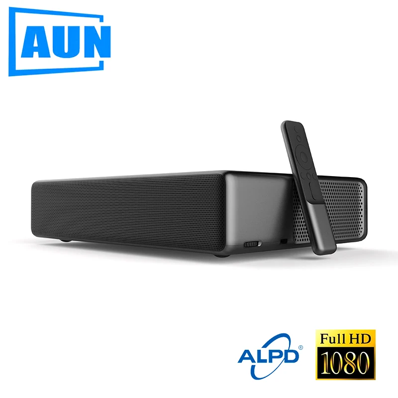 

AUN WEMAX ONE Pro. Ultra Short Throw Full HD Laser Projector. 2400 ANSI Lumens, 1920x1080. Bluetooth speaker Dolby. Free TV BOX