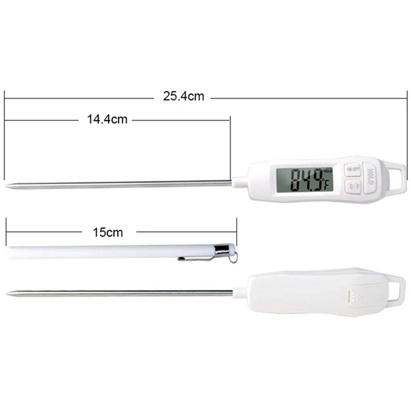 Digital Food Thermometer Kitchen Meat Water Thermometer For Bbq Barbecue Kitchen Steak Milk Water Meat 2Pcs
