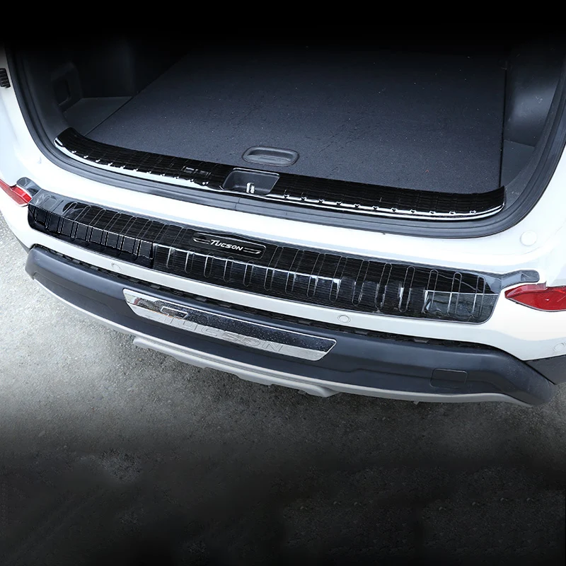 

Rear Guard Tailgate decoration strip tail door decoration bright strip For Hyundai Tucson 2019 car Accessories