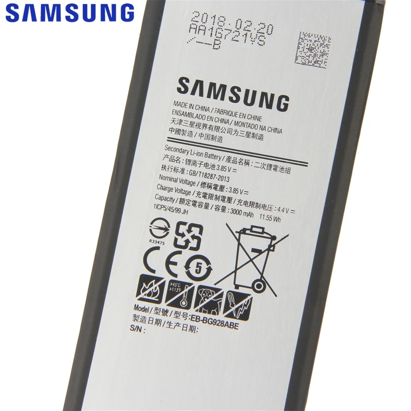 samsung Батарея для Galaxy S6 edge Plus G928P G9287 G928F G928V G9280 SM-G9280 S6edge+ натуральная EB-BG928ABE EB-BG928ABA