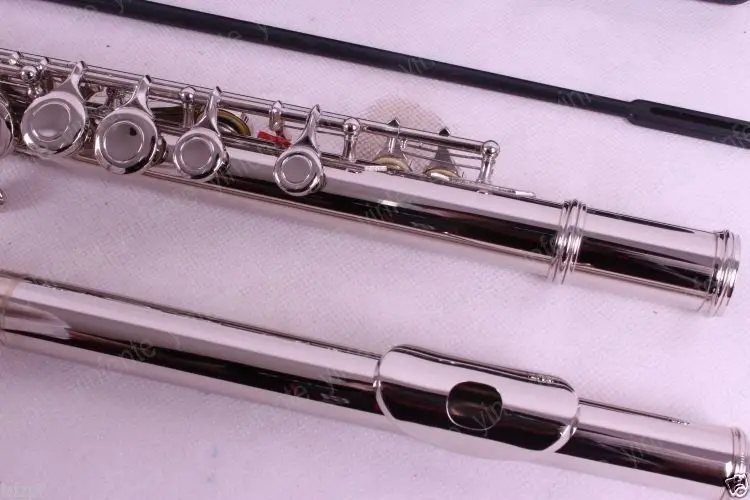 Флейта Топ для профессионалов модель Серебряная концертная флейта закрытые отверстия Ckey+ E