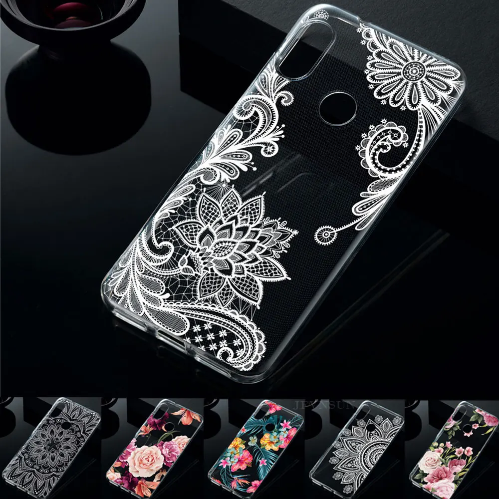 

xiaomi Mi A2 Case on xiaomi Mi A2 miA2 Lite Case 3D Relief Flower Pattern Skin Clear TPU Case for Xiaomi Mi A2 miA2 Lite Cover
