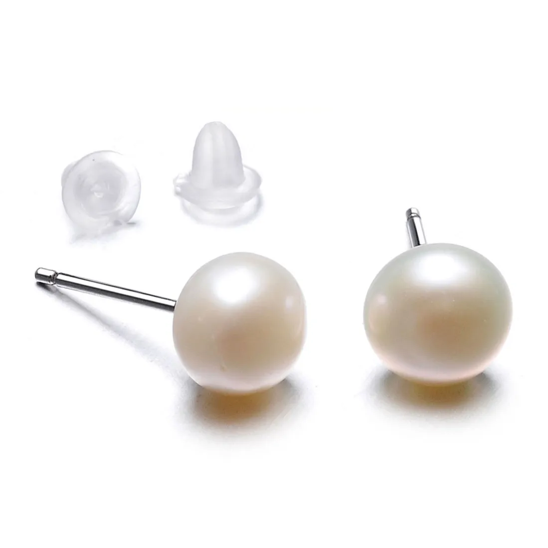 

100 pcs wholesale 2018 New arrival pearl earrings for women 6mm 8mm stud earring fashion jewelry
