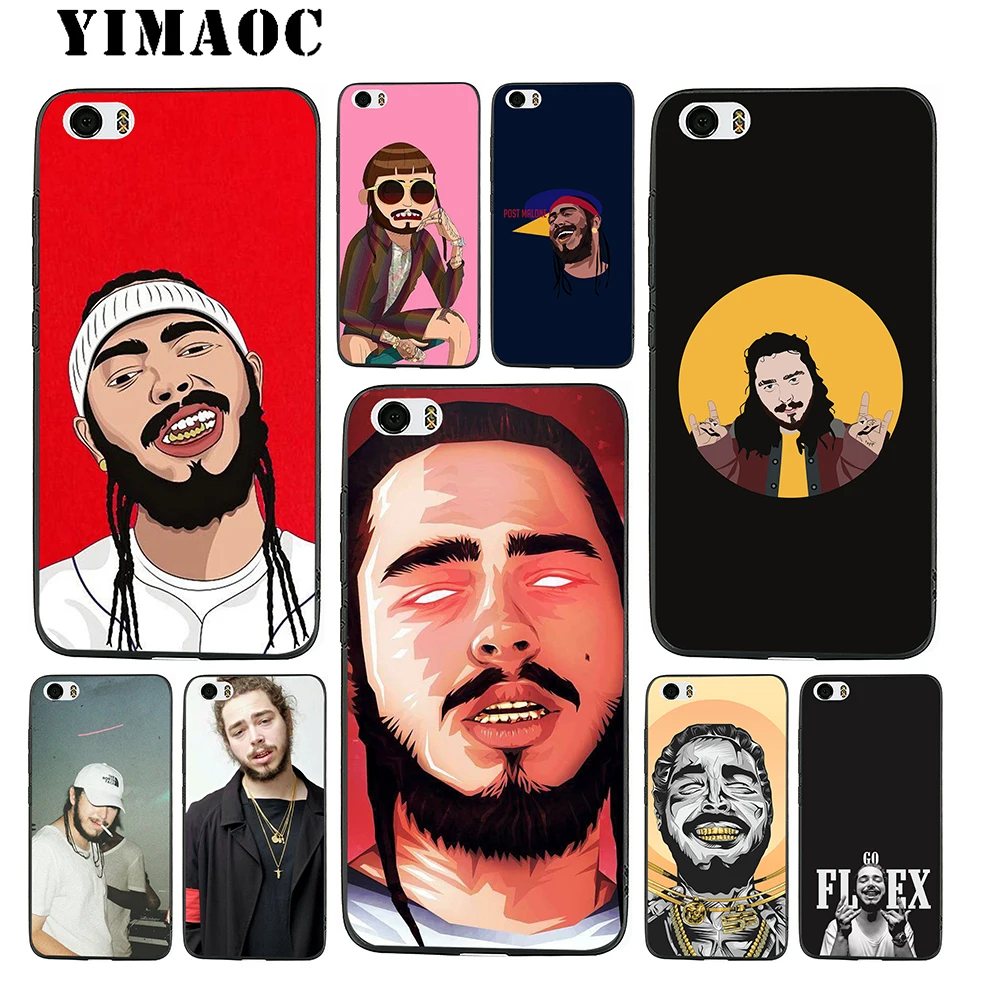 YIMAOC Post Malone Soft Silicone Case for Xiaomi Redmi Note 9 Mi 8 Se 7 6 6A A1 A2 4X 4A 5A 5 MAX 3 MiA1 |