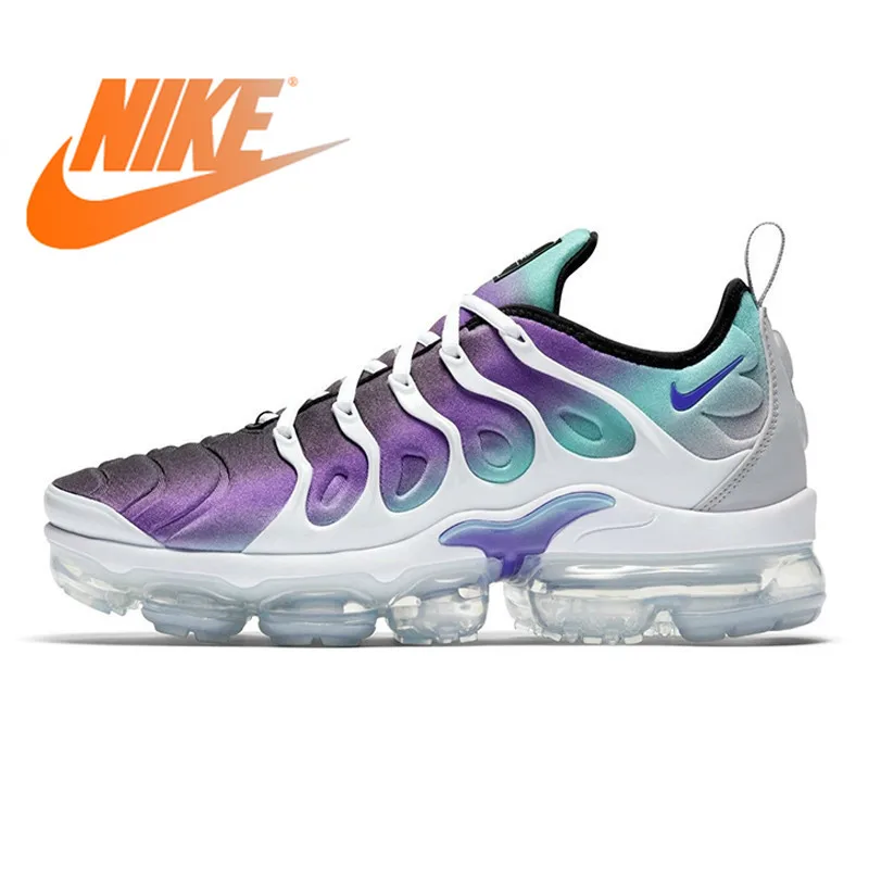 Оригинальные подлинные женские кроссовки для бега Nike Air Vapormax Plus Vine TM, нескользящая классическая спортивная обувь, новинка 924453-101
