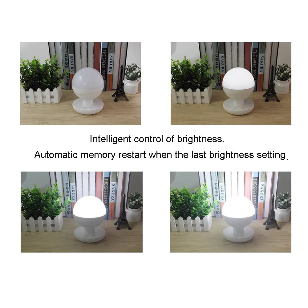 

Rechargeable LED Table Lamp, Night Light, Reading Light Brightness Stepless Adjustment Durable Lampara Home Accessoire #G