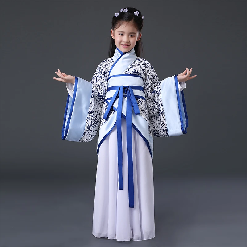 Обувь для девочек Древний китайский традиционный Национальный китайский костюм Hanfu платье принцессы Дети Косплей Китай костюмы народная
