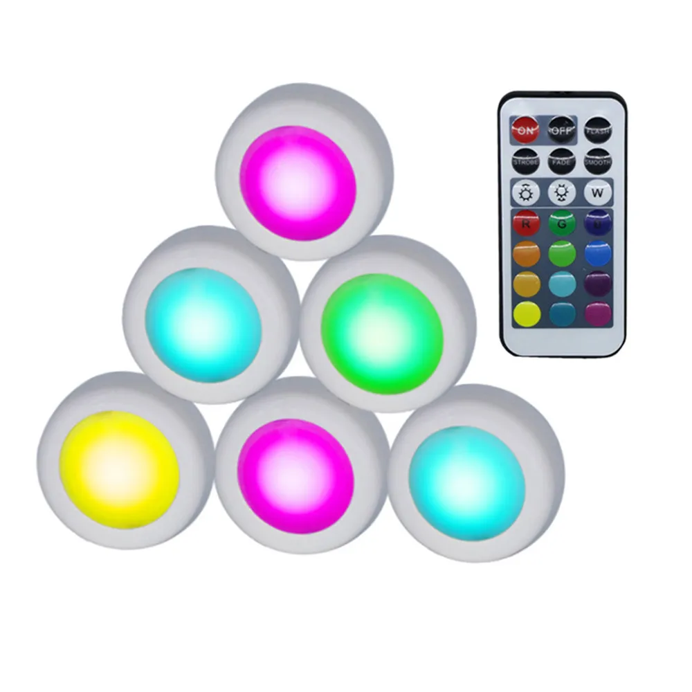 

LED Cabinet Lights RGB 12 Colors Dimmable Touch Sensor with Remote Wireless Night lamp For Closet Wardrobe Stair Hallway