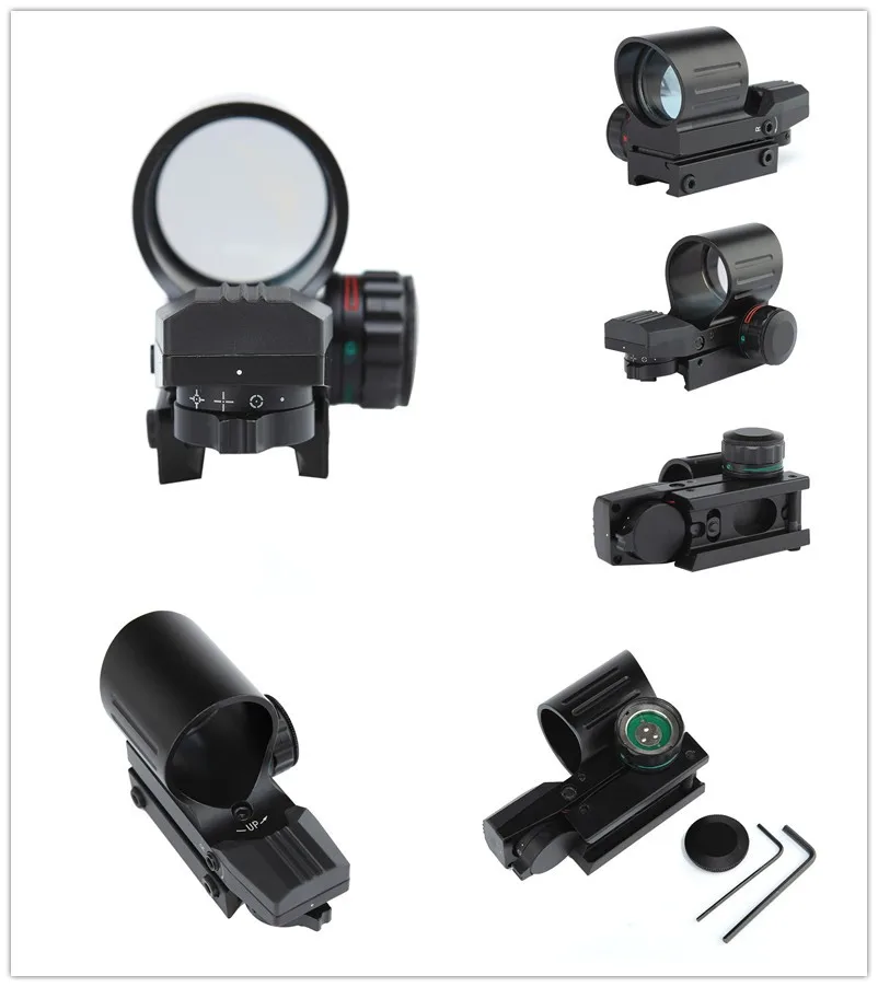 

Hunting Tactical Holographic 4 Type Reticle Red Green Dot Reflex Sight With 21mm Rail Airsoft Weapon Firearm Telescopic Scope
