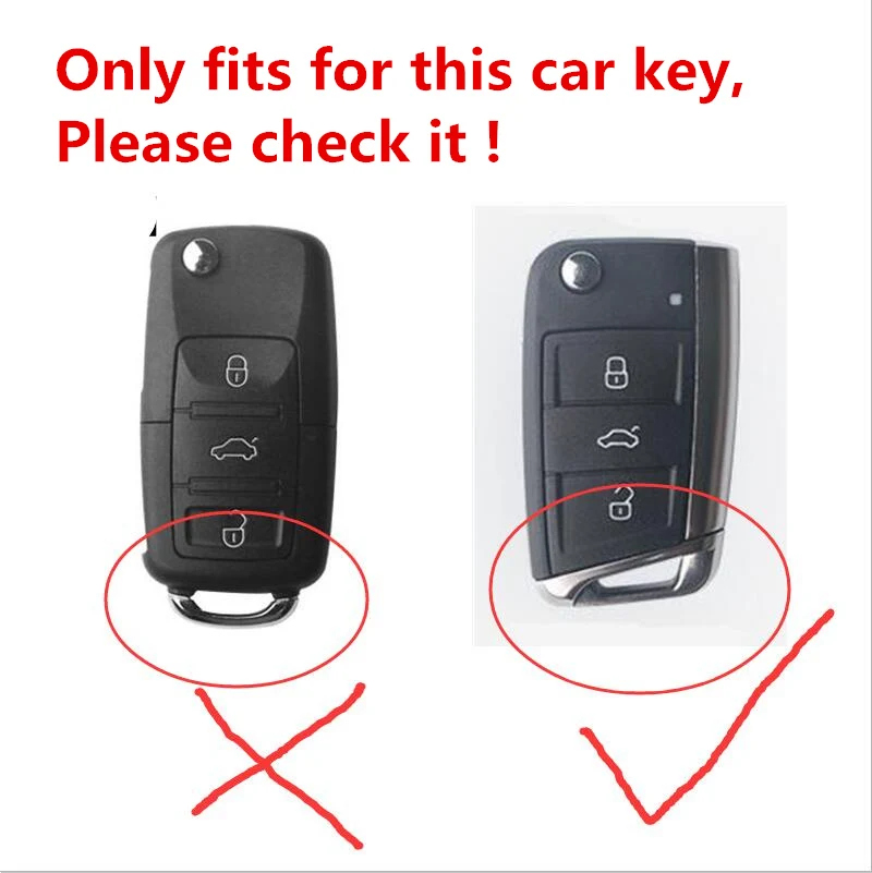 Soft TPU Car Key Remote Case Cover Holder Case For Volkswagen VW Golf 7 mk7 Seat Ibiza Leon FR 2 Altea Aztec For Skoda Octavia