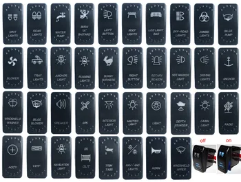 

12V/24V 4 PIN ON-OFF Car Boat Marine Blue Led Rocker Switch for ARB/CARLING/NARVA/4x4 style WATERPROOF IP66