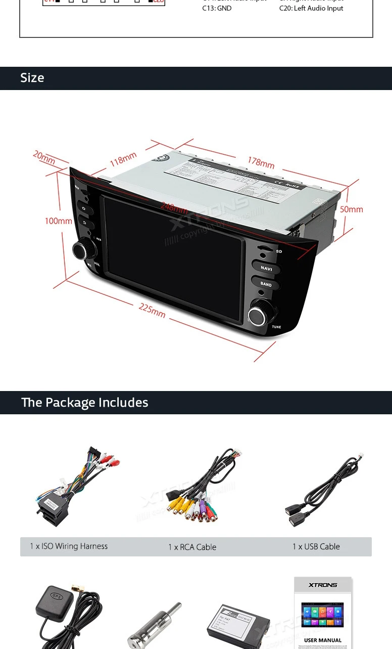 Excellent 6.2" Android 7.1 Nougat Car Multimedia Navigation GPS Radio for Fiat Punto 2012-2018 & Linea 2012-2018 & Punto Evo 2009-2012 13