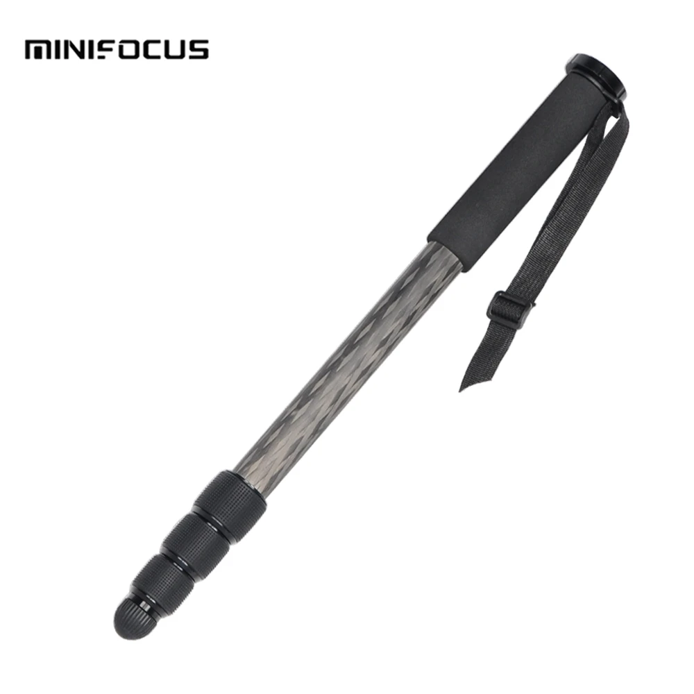 MINIFOCUS CM-48 углеродного волокна Камера монопод Unipod Stick 4-секционный для DSLR Камера видеокамера ручной шарнирный стабилизатор для камеры GoPro