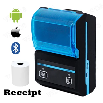 

M58A 58mm 2 inch Bluetooth Mini Thermal Receipt Printer Handheld Printer For Android IOS Mobile Phone