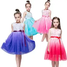 2017 nuevas niñas vestidos apliques niñas Cosplay vestido para niños Halloween disfraz ropa princesa vestidos para niñas ropa de bebé(China)
