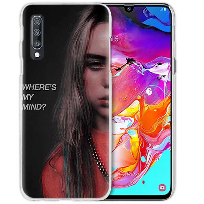 05 Billie Eilish музыка певица чехол для samsung Galaxy M40 A50 A80 A70 A60 A40 A30 A20e A10 J4 J6 плюс J8 жесткий чехол из ПК для телефона - Цвет: 05