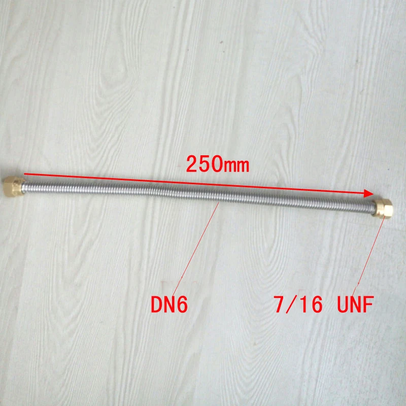 250 мм гофрированная труба с 7/16 UNF гнездовой разъем высокого качества
