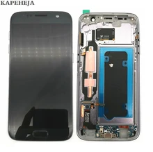 Super AMOLED ЖК-дисплей Дисплей для Samsung Galaxy S7 G930 G930F ЖК-дисплей Дисплей Сенсорный экран планшета Ассамблеи