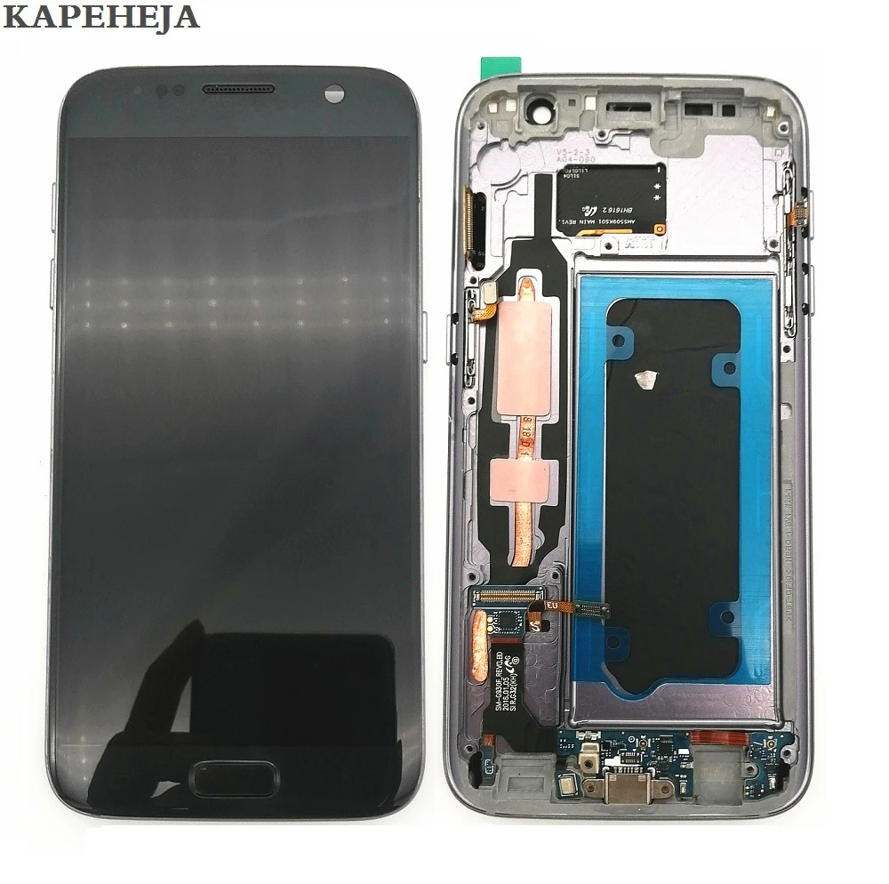 Super AMOLED ЖК дисплей для Samsung Galaxy S7 G930 G930F дигитайзер сенсорного экрана в