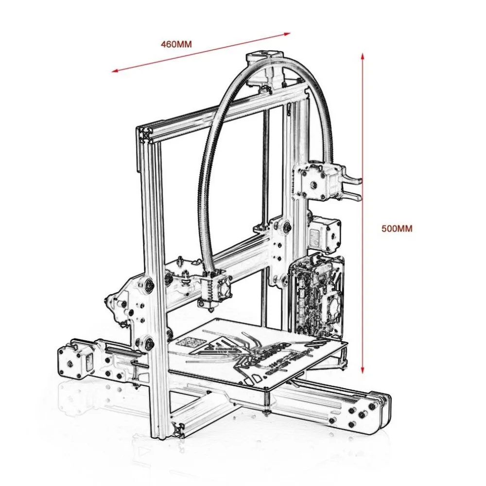 TEVO Тарантул DIY Забавный 3d принтер набор ручной работы высокая точность алюминиевая рама для домашнего использования печатная машина для подарка