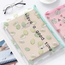 1 шт. корейские канцелярские принадлежности a4/a5/b6 небольшой свежий карандаш Детские Канцелярские принадлежности сумка с Студенческая Сумка для документов информация пакет, пакет с молнией