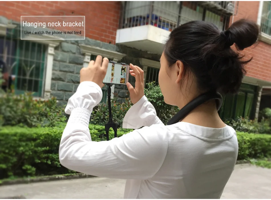 !ACCZEE Long Arm Adjust Lazy Neck Mount Phone Stand Holder For iPhone Universal 360 Degree Flexible Rotate BedDesktop Bracket (4)