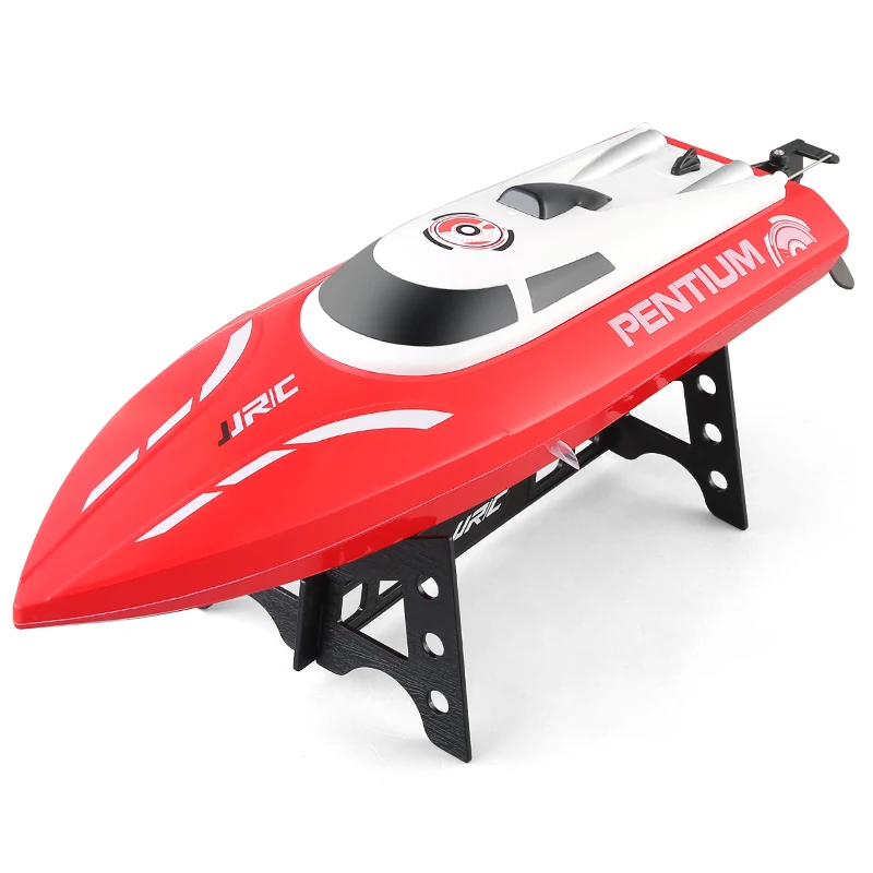 Высокая скорость JJRC S1/S2/S3 водонепроницаемый сброс оборотов водяное охлаждение 25 км/ч RC лодка дистанционное управление гоночный скоростной катер воздушный корабль игрушки - Цвет: Red S1